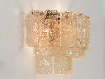 GLACE 4117 - Murano glass wall lamp by Patrizia Volpato - view 2